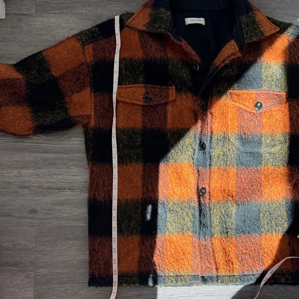 Anine Bing Samone Wool-Blend Trucker Jacket - Picture 13 of 15